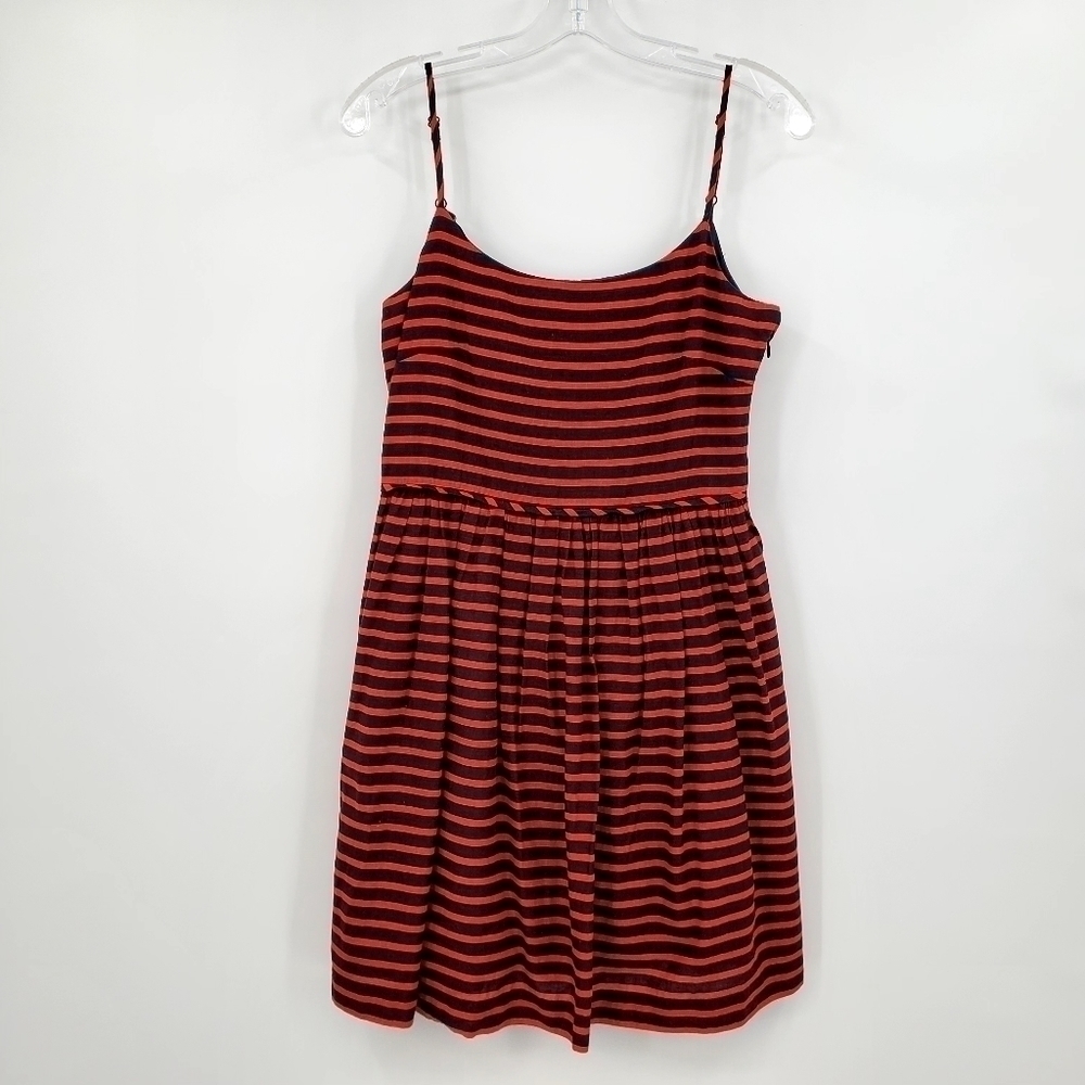 J. Crew Factory Spagetti Strap Cotton Striped Sun Dress
